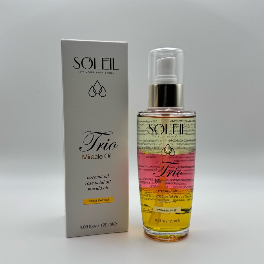 Trio Miracle Marula Oil, Rose Petal Oil, and Coconut Oil,